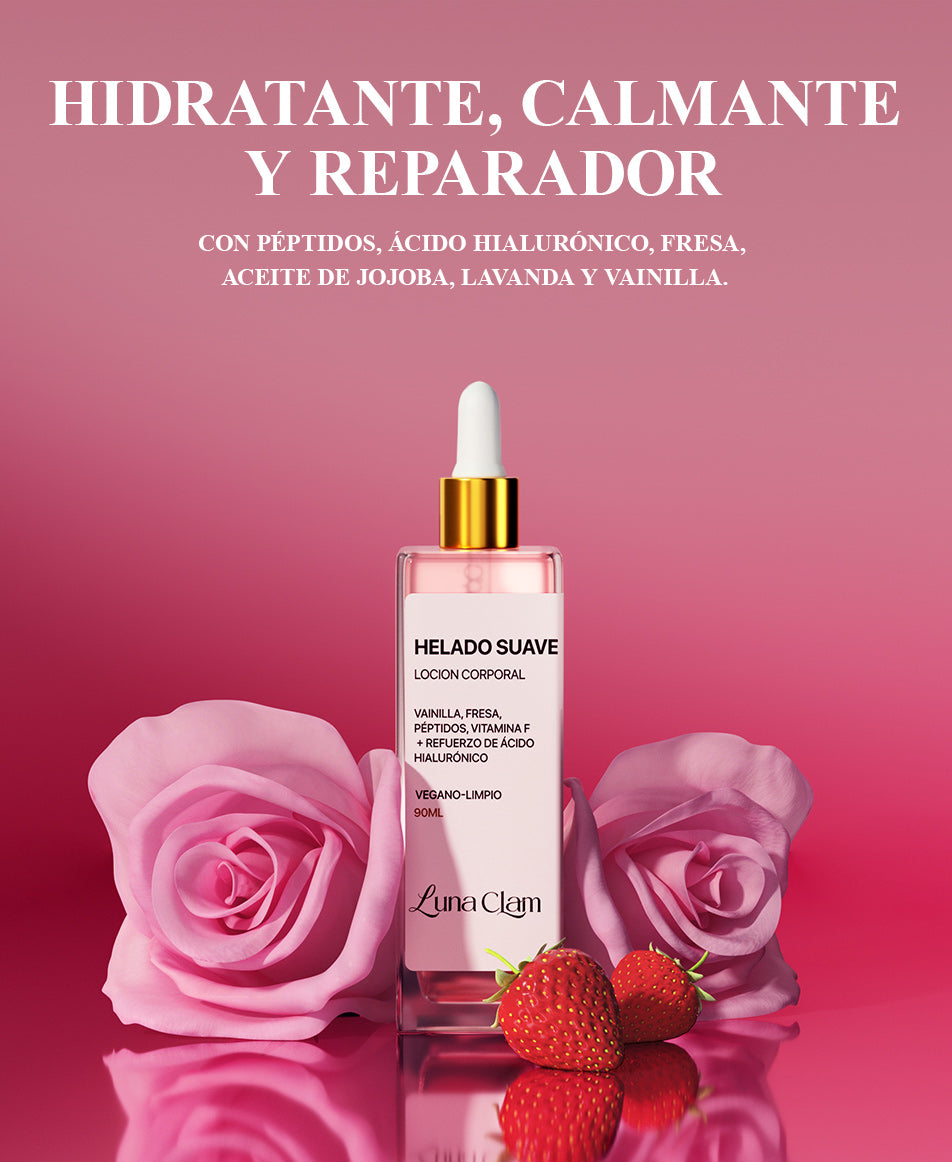 Aceite corporal de helado suave Luna Clam