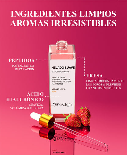 Aceite corporal de helado suave Luna Clam