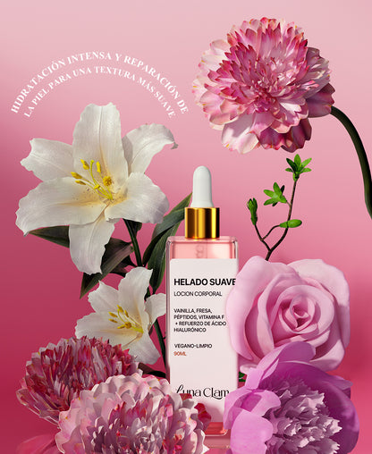 Aceite corporal de helado suave Luna Clam